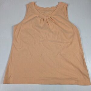 CJ Banks Women's Tank Pullover Tank Top Size X Orange